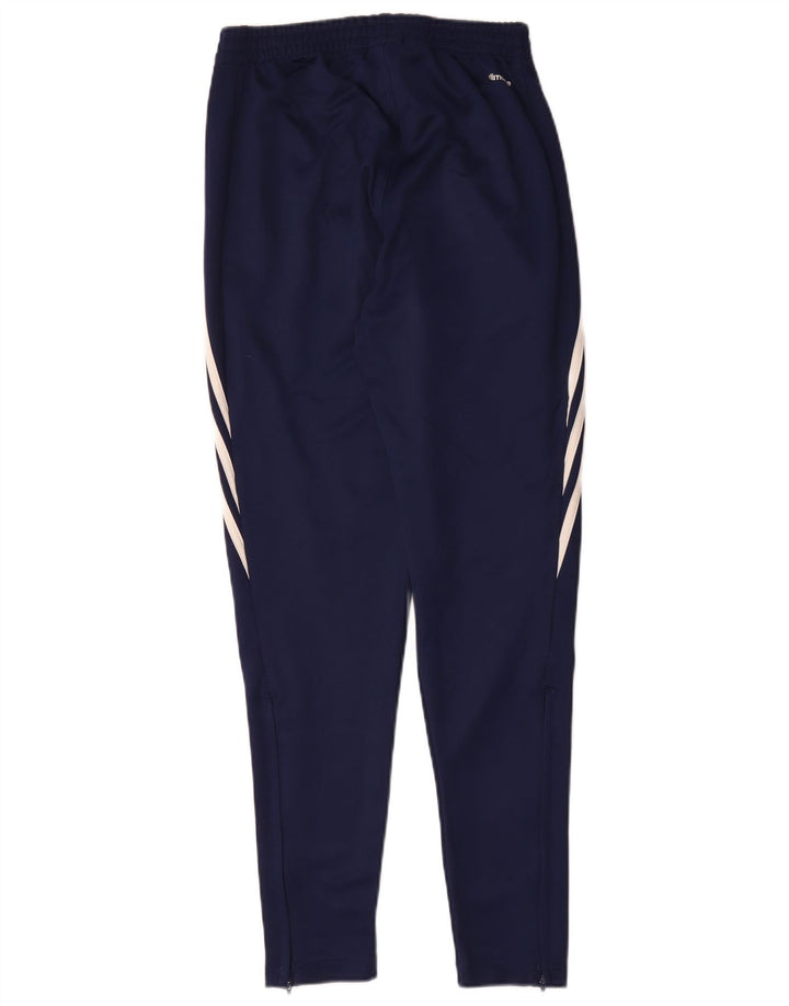 Calças de treino Adidas Mens Climalite XS azul marinho poliéster