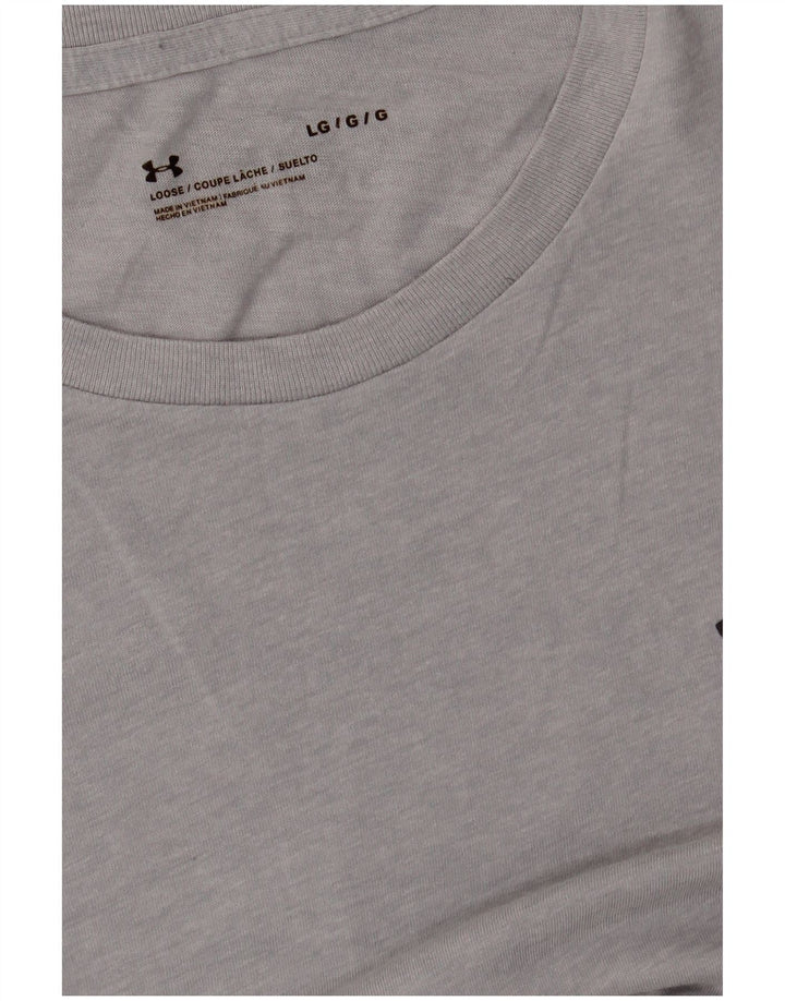 Camiseta masculina ADIDAS grande cinza