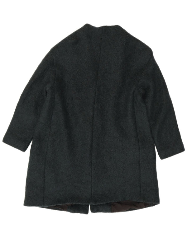 Casaco feminino Zara com peito duplo Reino Unido 16 grande verde