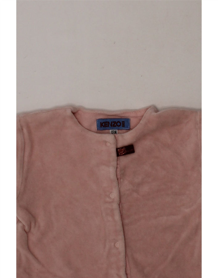 KENZO Baby Girls Graphic Top Long Sleeve 9-12 Months Pink Cotton Vintage Kenzo and Second-Hand Kenzo from Messina Hembry 