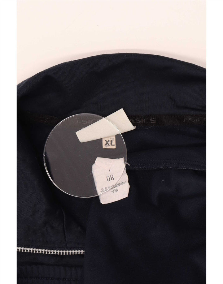 Asics Mens Tracksuit Top Jacket XL azul marinho poliéster