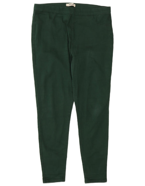 Calça jeans feminina Marks & Spencer UK 16 grande W32 L30 algodão verde