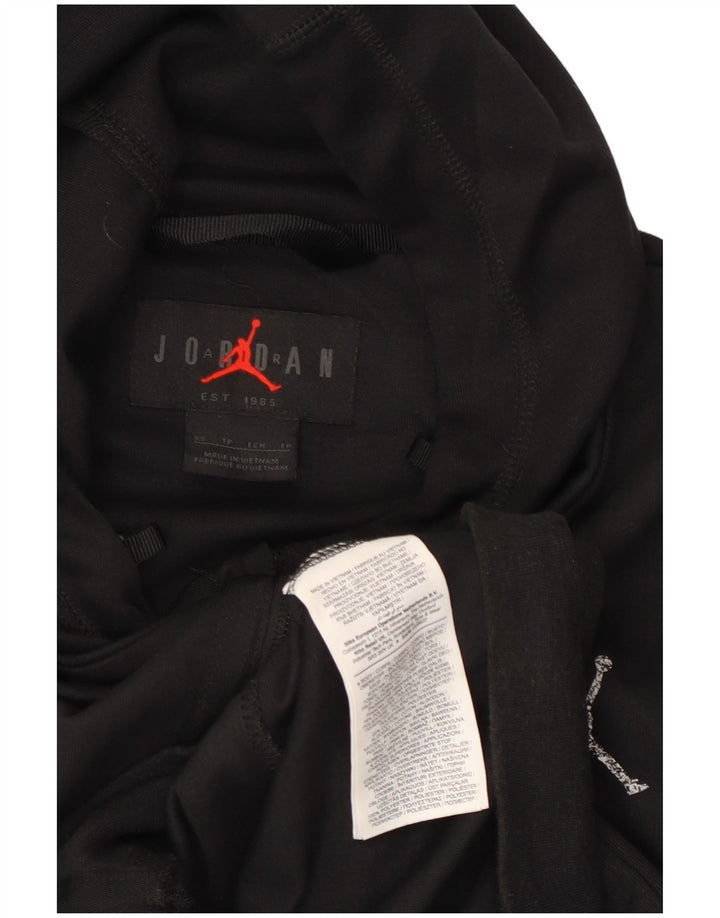 Suéter JORDAN masculino Dri Fit Zip com capuz XS poliéster preto