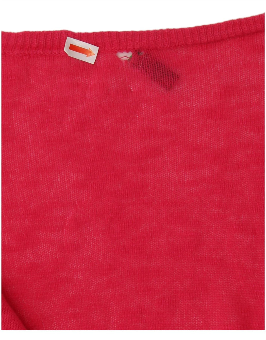 Suéter cardigã feminino oversized BENETTON Reino Unido 10 pequeno rosa
