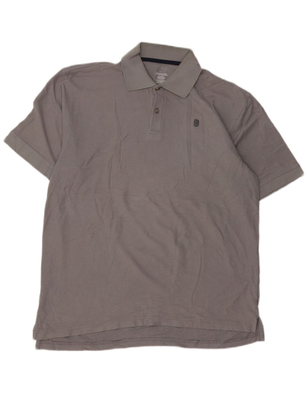 Camisa polo masculina IZOD grande poliéster cinza