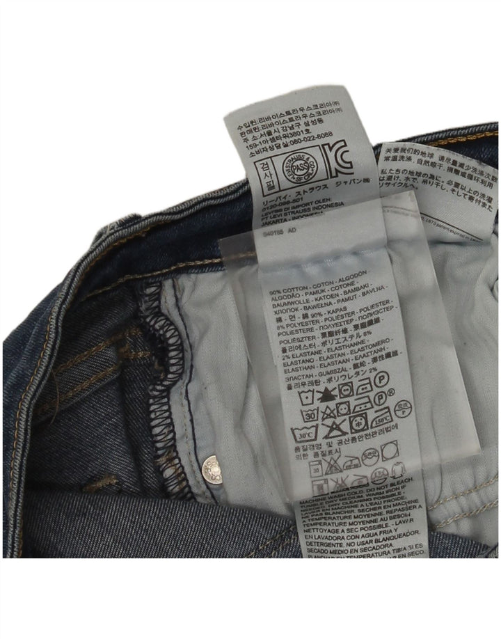 Jeans slim feminino Levi's W32 L32 algodão azul marinho