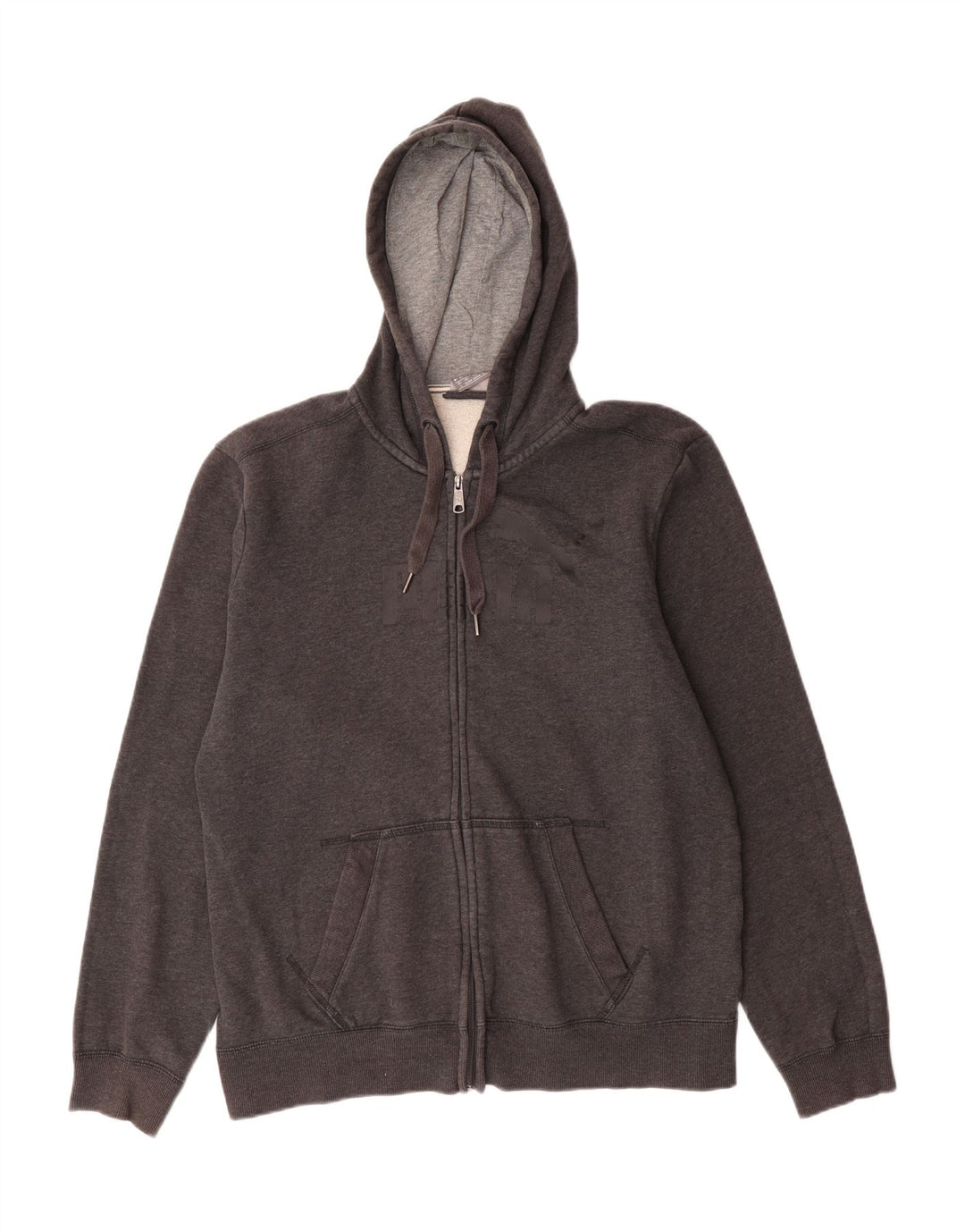 PUMA Mens Zip Hoodie Sweater Large Grey Cotton Vintage Puma and Second-Hand Puma from Messina Hembry 