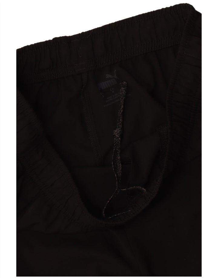 Calça de treino feminina Puma UK 10 pequena poliéster preto