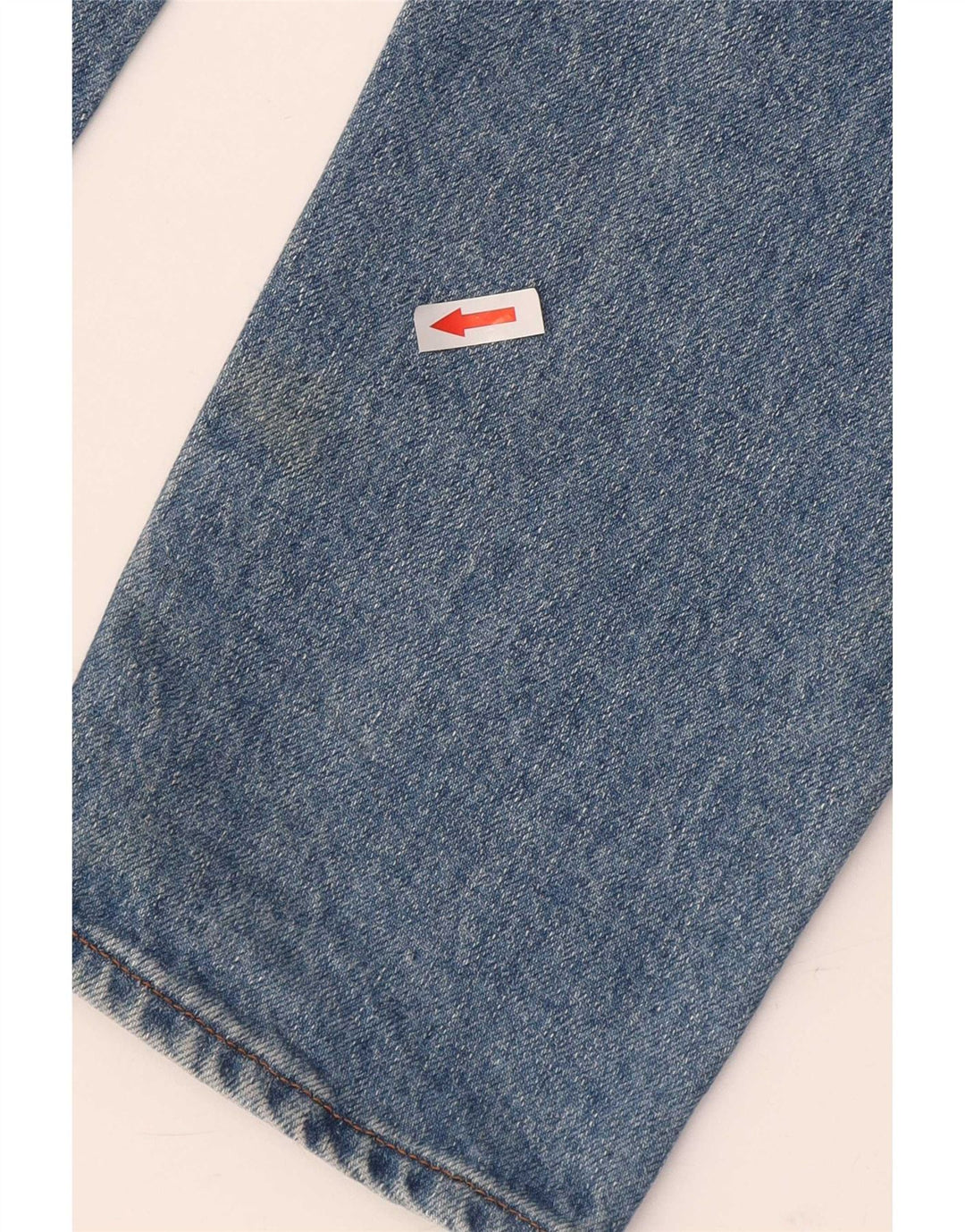 Calça jeans reta feminina Armani W28 L26 algodão azul