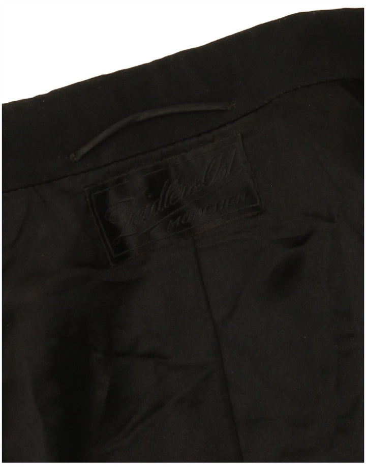 Jaqueta blazer masculina VINTAGE tailcoat Reino Unido 38 médio preto