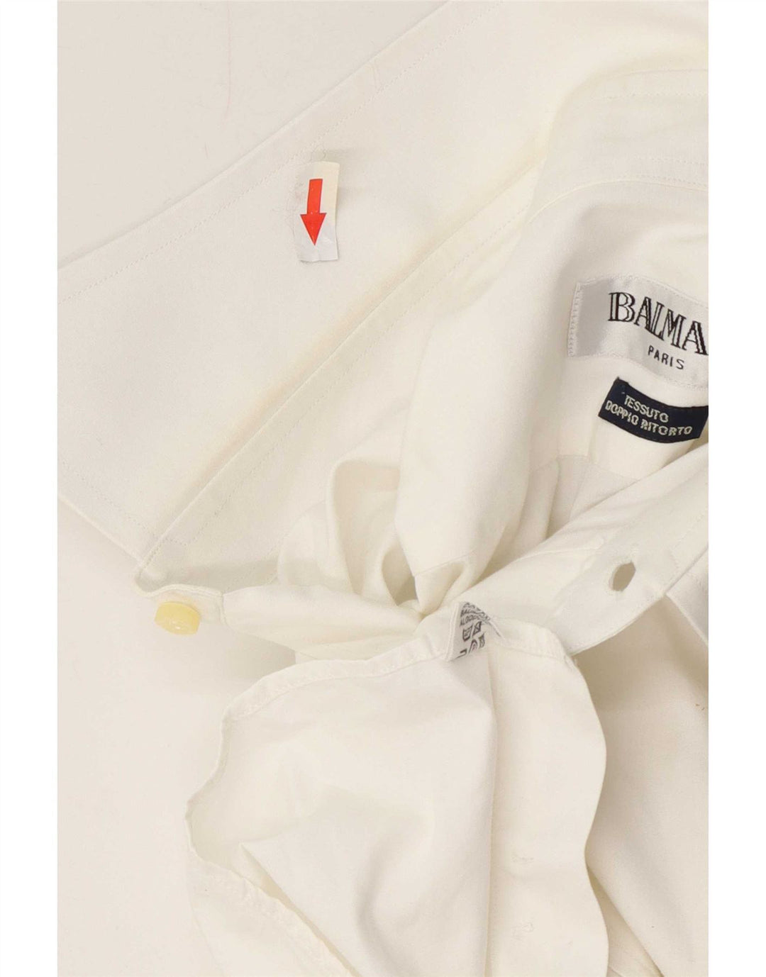 Camisa masculina Balmain tamanho 42 algodão branco grande