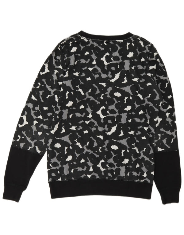 Moletom feminino Nike Jumper UK 14 médio preto com estampa animal