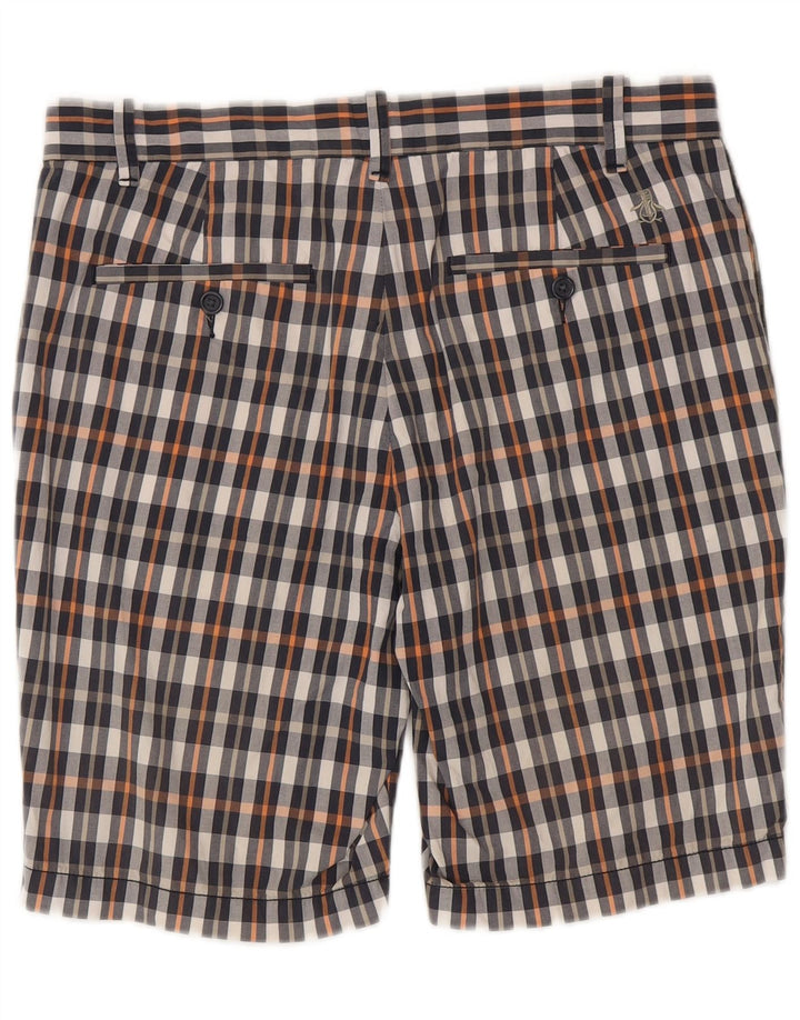 Shorts Chino Masculino Penguin W32 Médio Algodão Xadrez Multicolorido