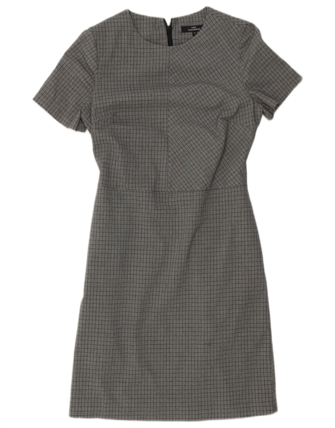 Próximo Vestido bainha feminino UK 6 XS cinza Houndstooth