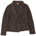Suéter cardigã aberto feminino Marks & Spencer Reino Unido 20 2XL preto manchado
