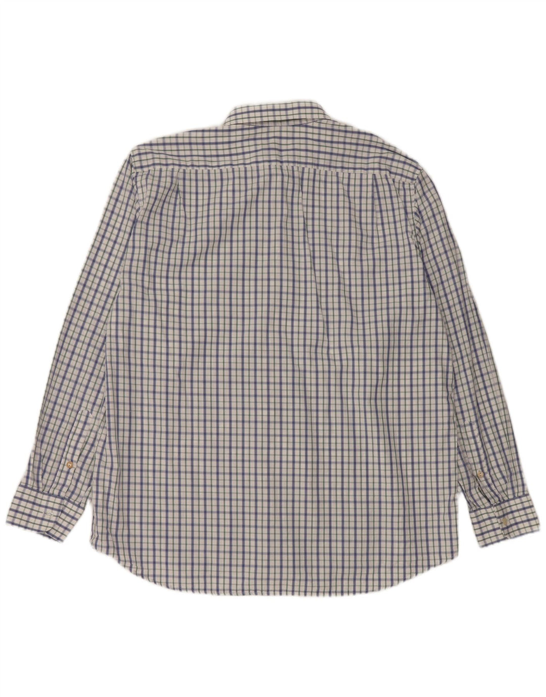 Camisa masculina Gloriette tamanho 43 grande algodão xadrez branco