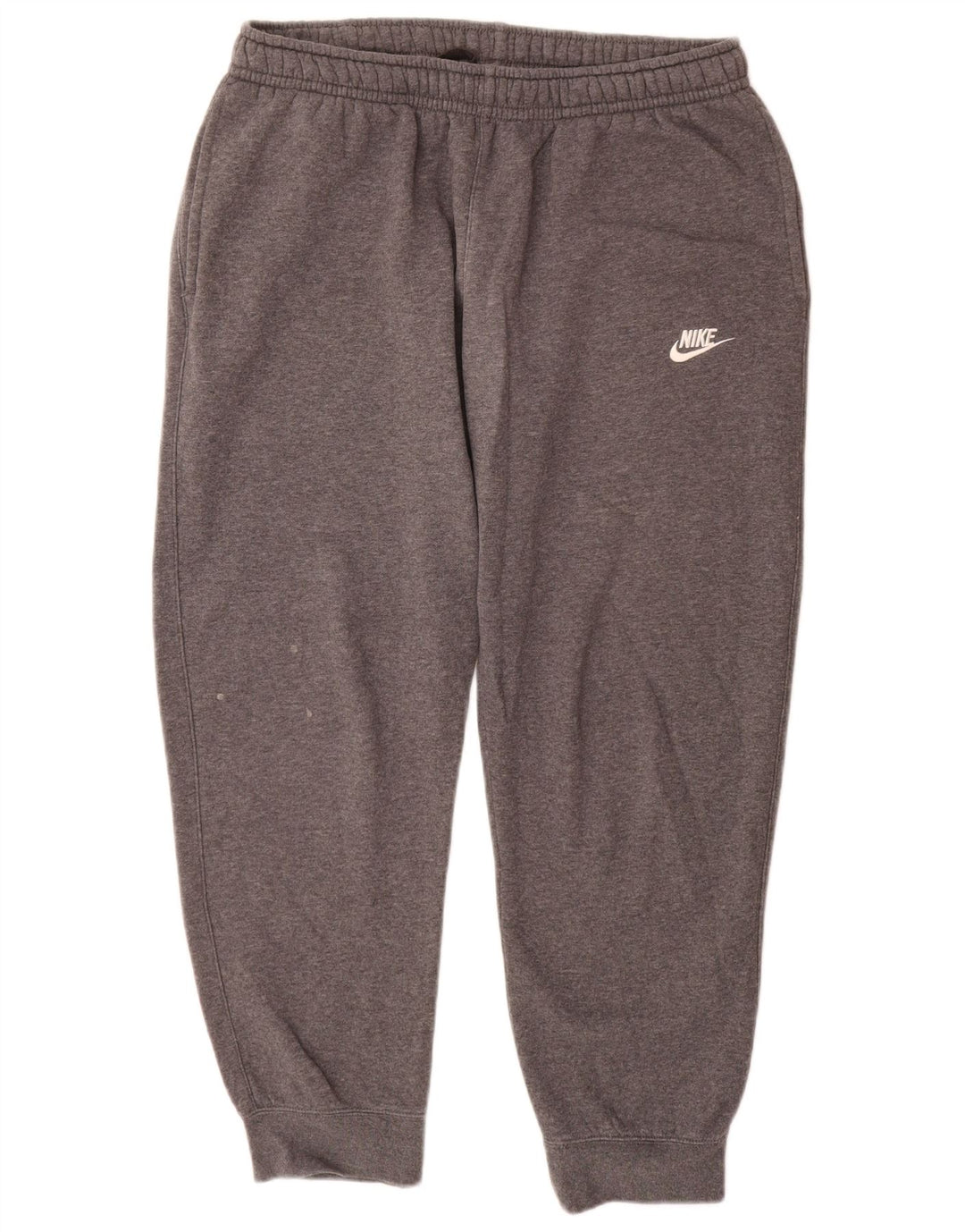 Calça de treino masculina Nike joggers grande algodão cinza