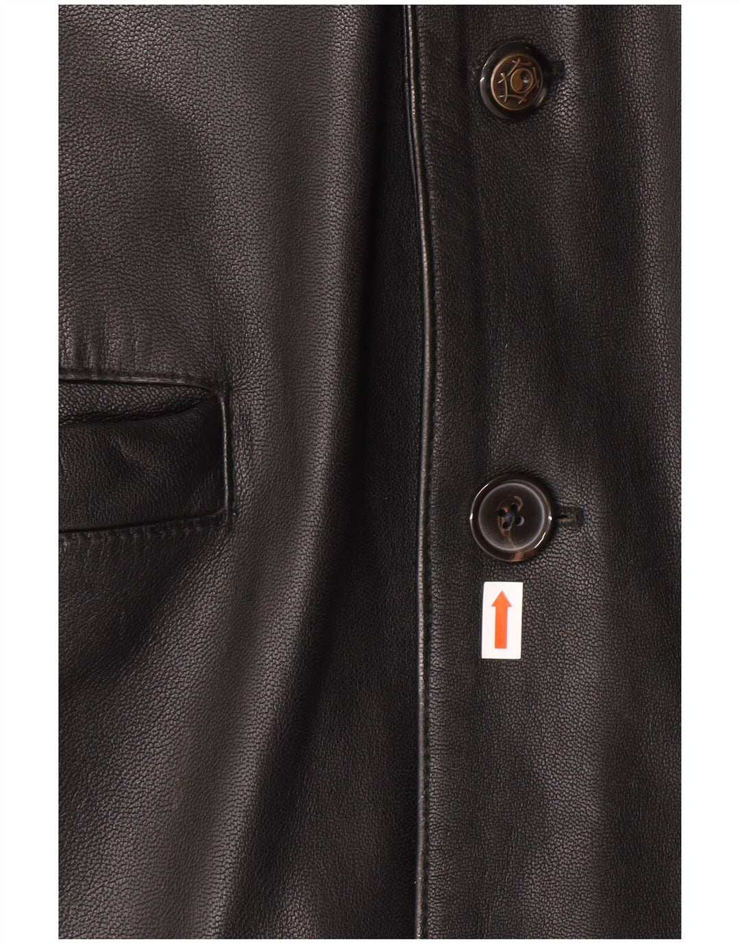 Jaqueta de couro masculina ROUTE 66 UK 40 grande couro preto