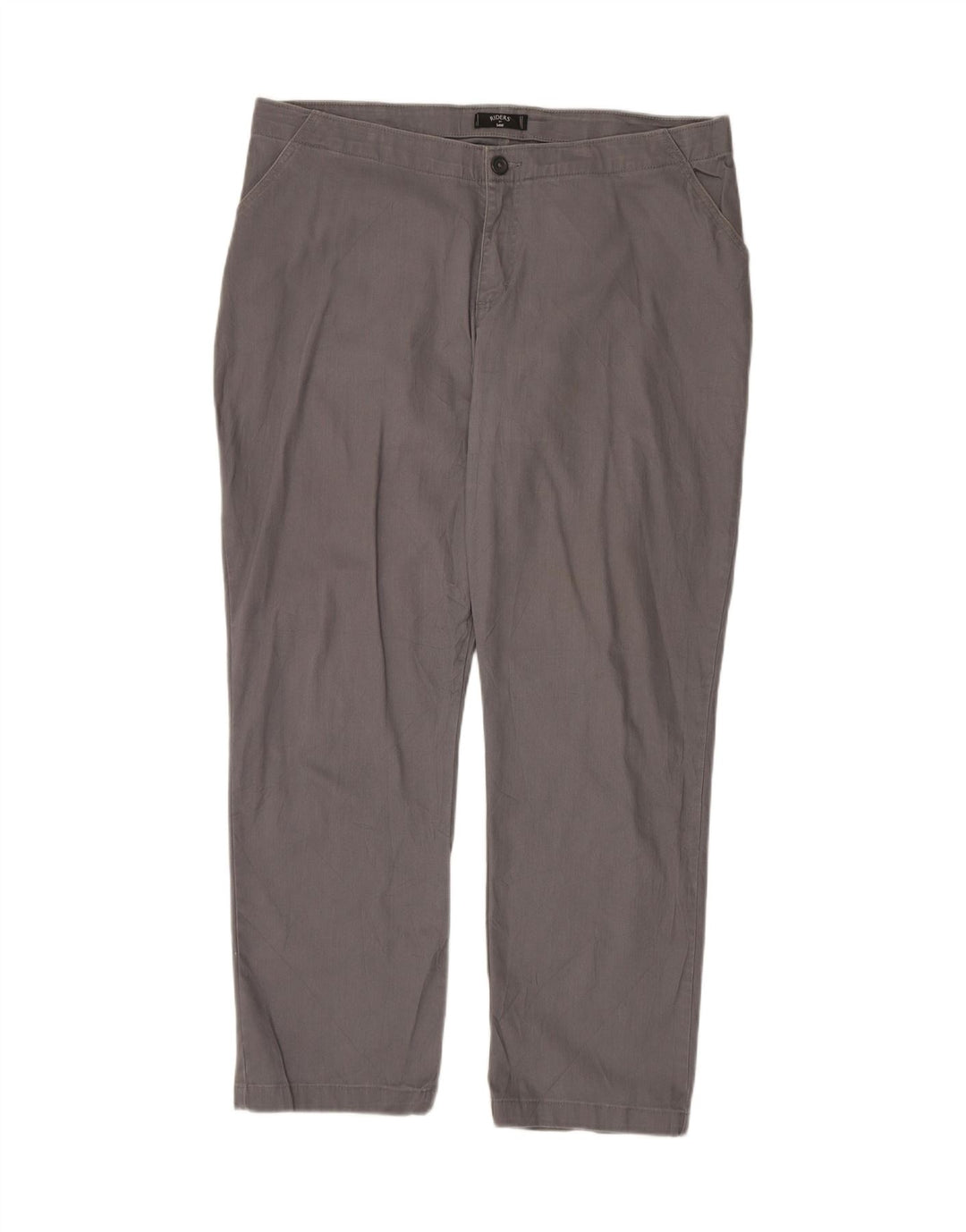 Calça chino feminina LEE US 18 2XL W40 L29 algodão cinza