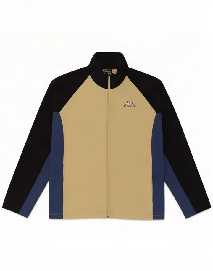 Kappa Mens Treino Top Jacket 2XL Bege Colourblock Poliéster