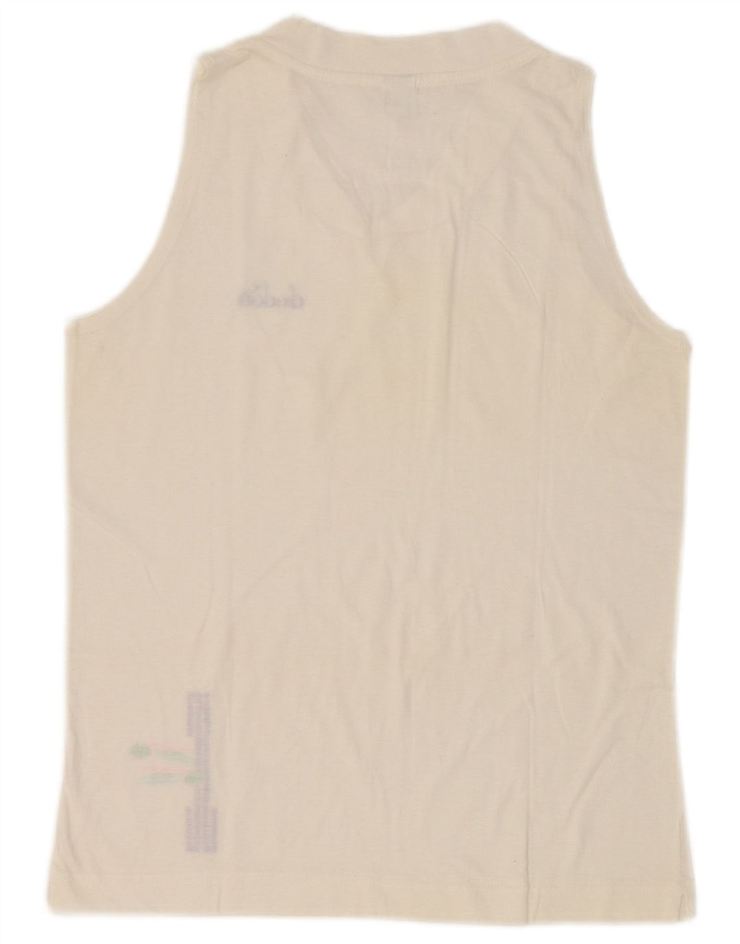Diadora Womens Vest Top UK 12 Médio Branco