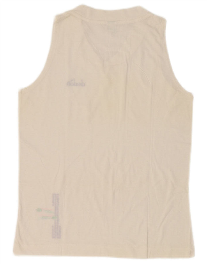 Diadora Womens Vest Top UK 12 Médio Branco