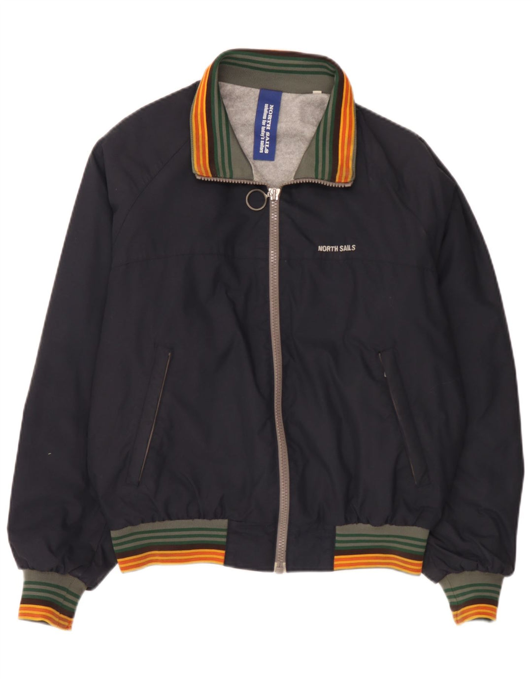 Jaqueta bomber masculina North Sails UK 38 poliamida listrada azul marinho médio