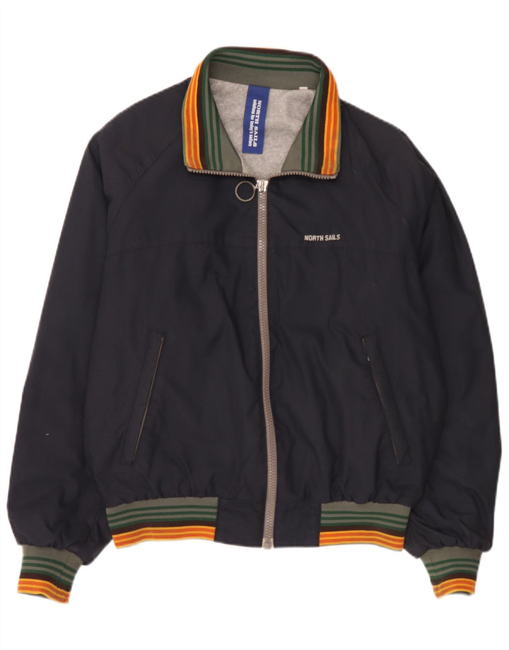 Jaqueta bomber masculina North Sails UK 38 poliamida listrada azul marinho médio