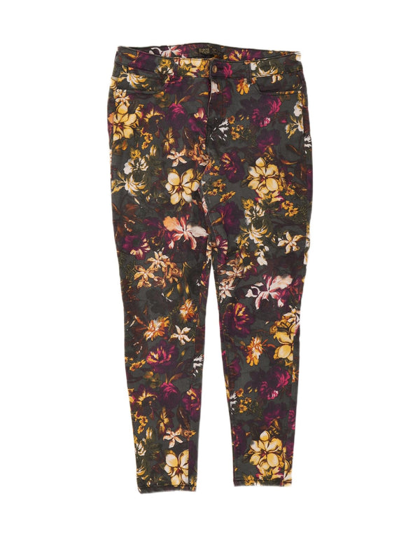 Zara Jeans Skinny Feminino EU 44 XL W34 L27 Multicolorido Floral