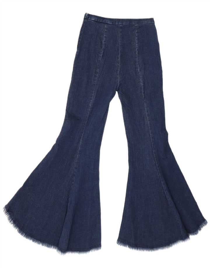 Zara Jeans feminino queimado XS W24 L29 azul marinho