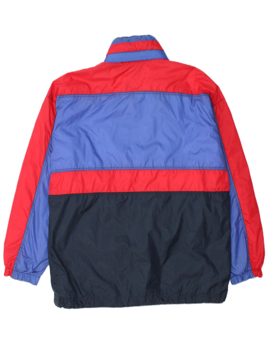 Marcel Clair Jaqueta masculina com capuz e moletom médio azul marinho Colourblock