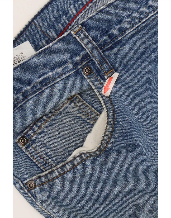 Calça jeans reta masculina Marks & Spencer Blue Harbor W44 L29 algodão