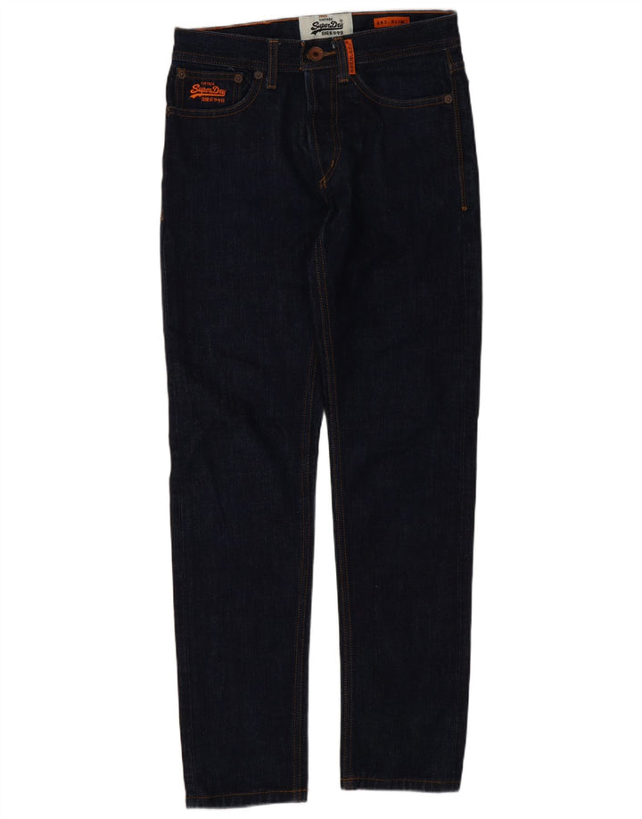 Superdry Jeans Slim Feminino W28 L30 Azul Marinho Algodão
