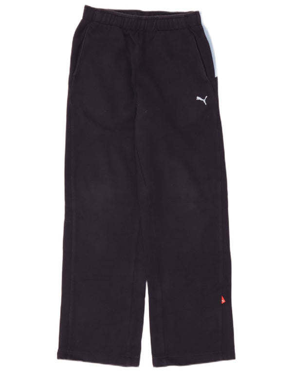 Calça de treino Puma Menino 11-12 anos Azul Marinho Colorblock Algodão
