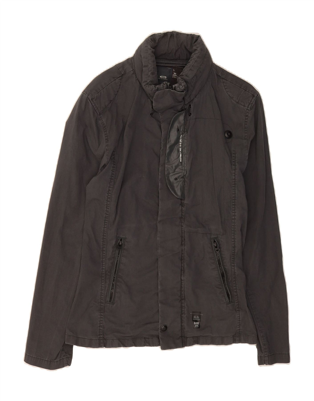 G STAR Mens Bomber Jacket UK 40 Large Grey Cotton Vintage G Star and Second-Hand G Star from Messina Hembry 