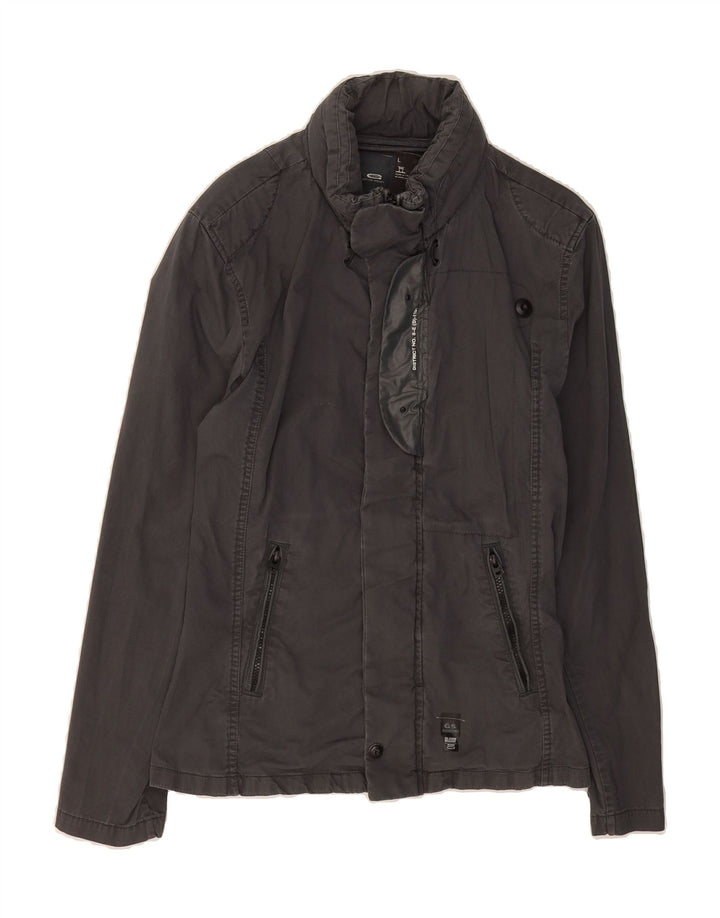 G STAR Mens Bomber Jacket UK 40 Large Grey Cotton Vintage G Star and Second-Hand G Star from Messina Hembry 