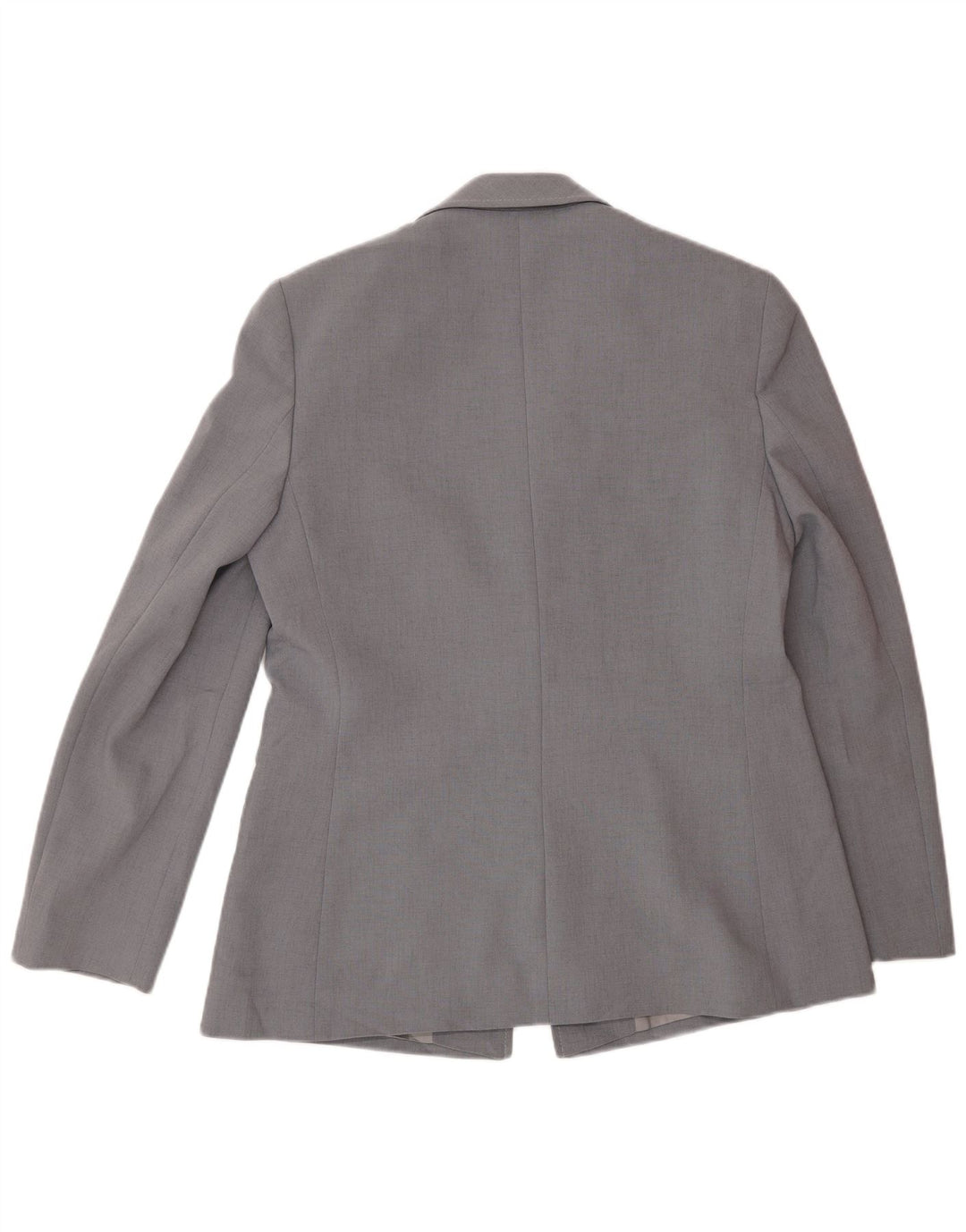Jaqueta blazer feminina Marks & Spencer com 1 botão Reino Unido 12 poliéster cinza médio