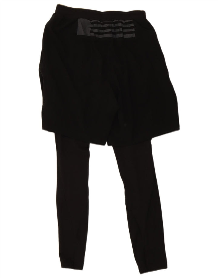 Leggings Adidas Femininas UK 10 Pequenas Poliéster Preto
