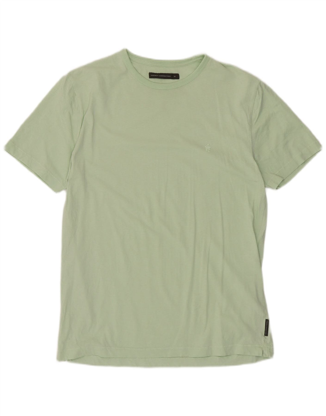 Camiseta masculina French Connection Top algodão verde médio