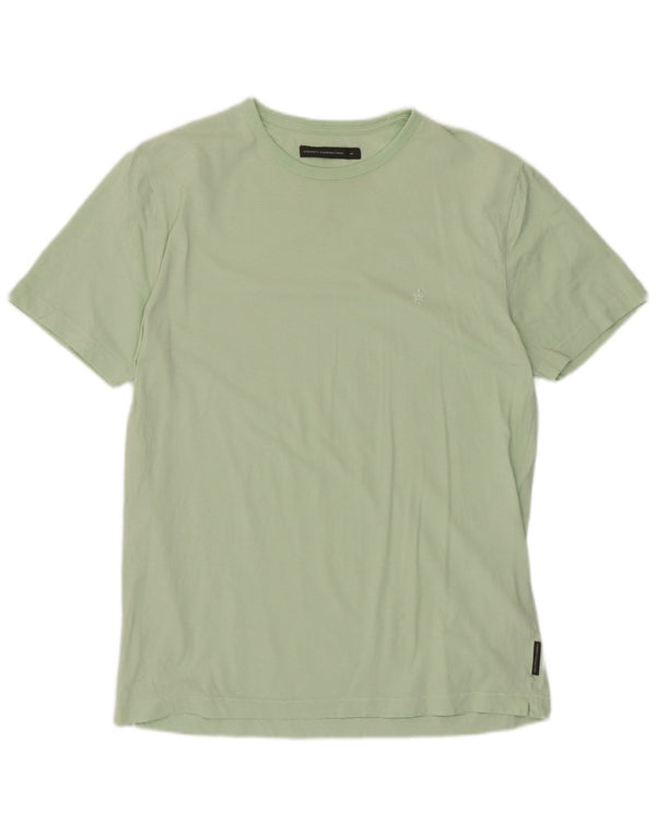 Camiseta masculina French Connection Top algodão verde médio