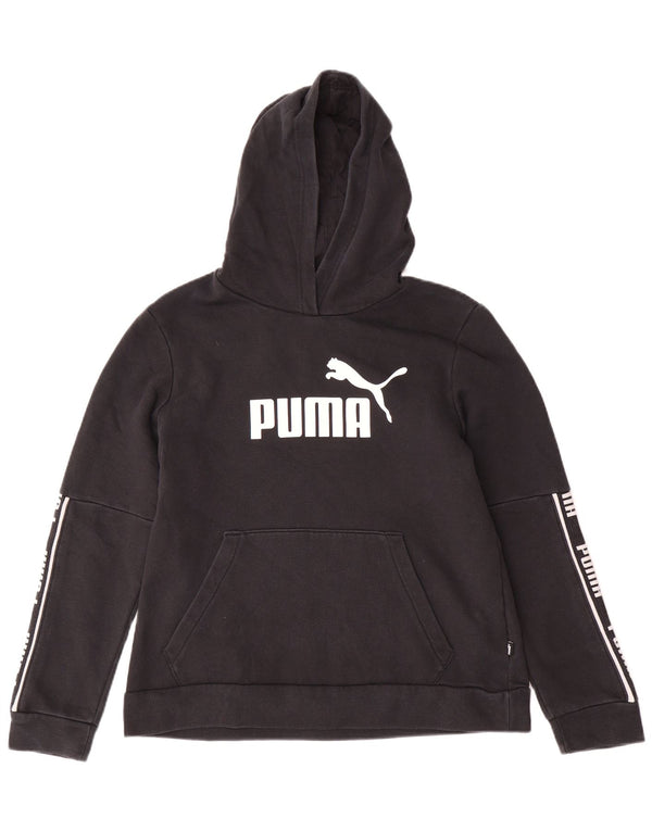 Jumper com capuz gráfico feminino PUMA UK 18 XL algodão preto