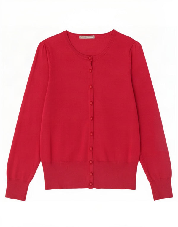 Suéter cardigã feminino Marks & Spencer Reino Unido 12 rosa médio