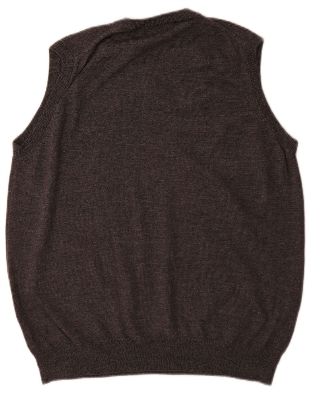 Regata masculina Marks & Spencer com colete em lã Merino cinza médio