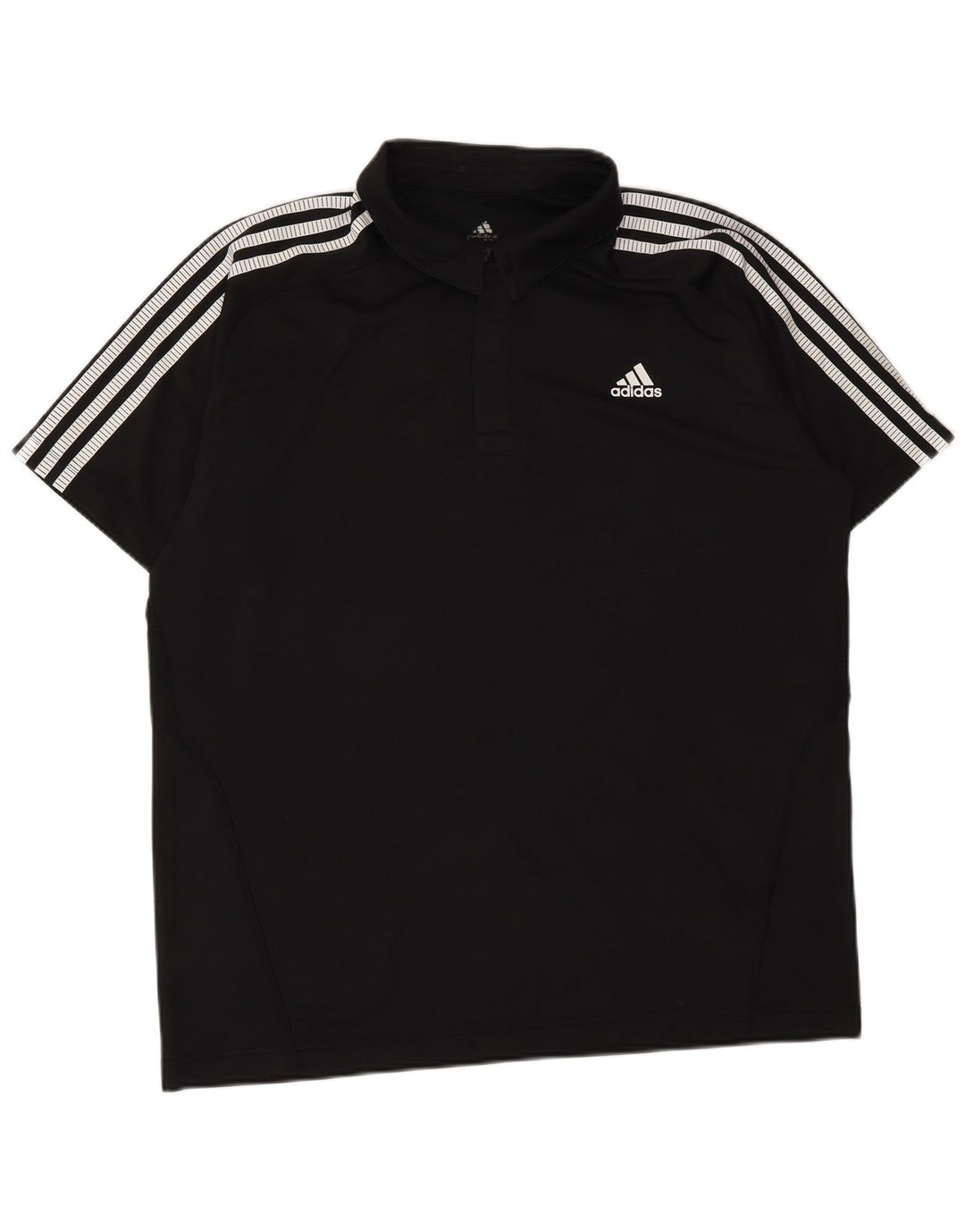 ADIDAS Mens Climacool Polo Shirt Grande Poliéster Preto