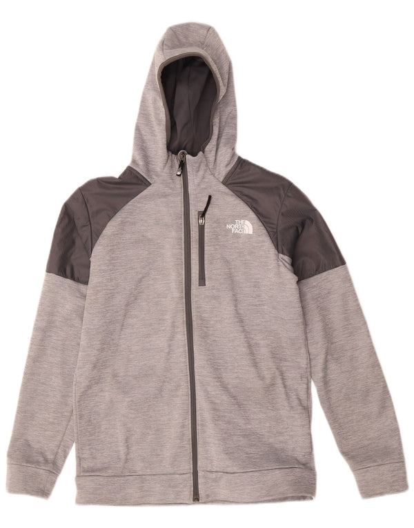 Suéter com capuz The North Face Boys Zip 15-16 anos 2XL cinza bloco colorido