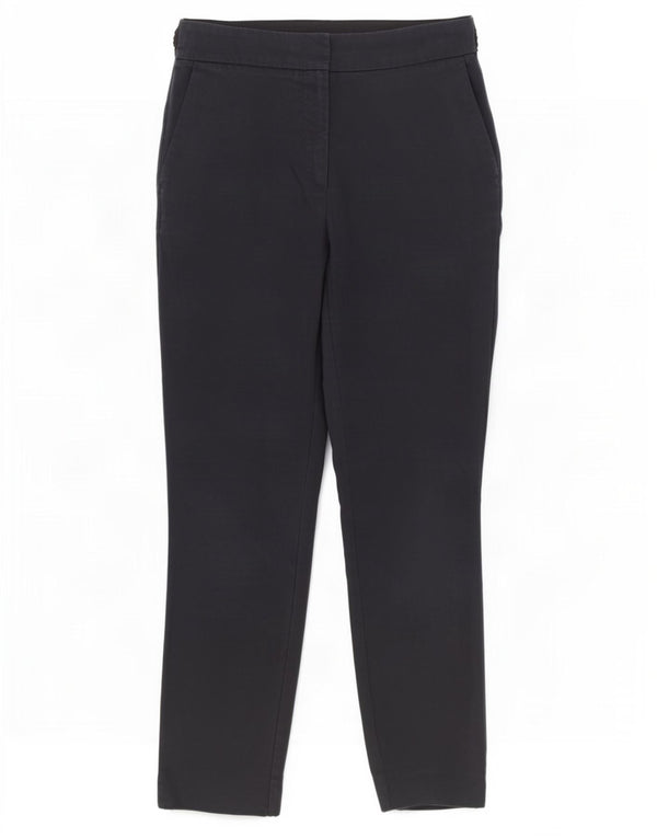 Calça Chino reta feminina Zara médio W28 L27 algodão azul marinho