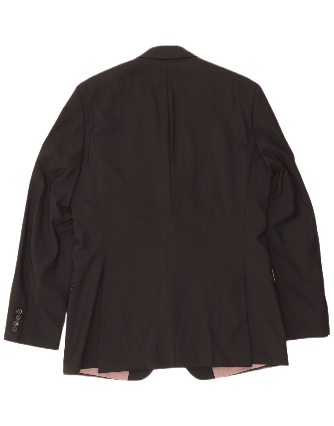 Jaqueta blazer masculina de 2 botões Hugo Boss tamanho 102 grande lã preta