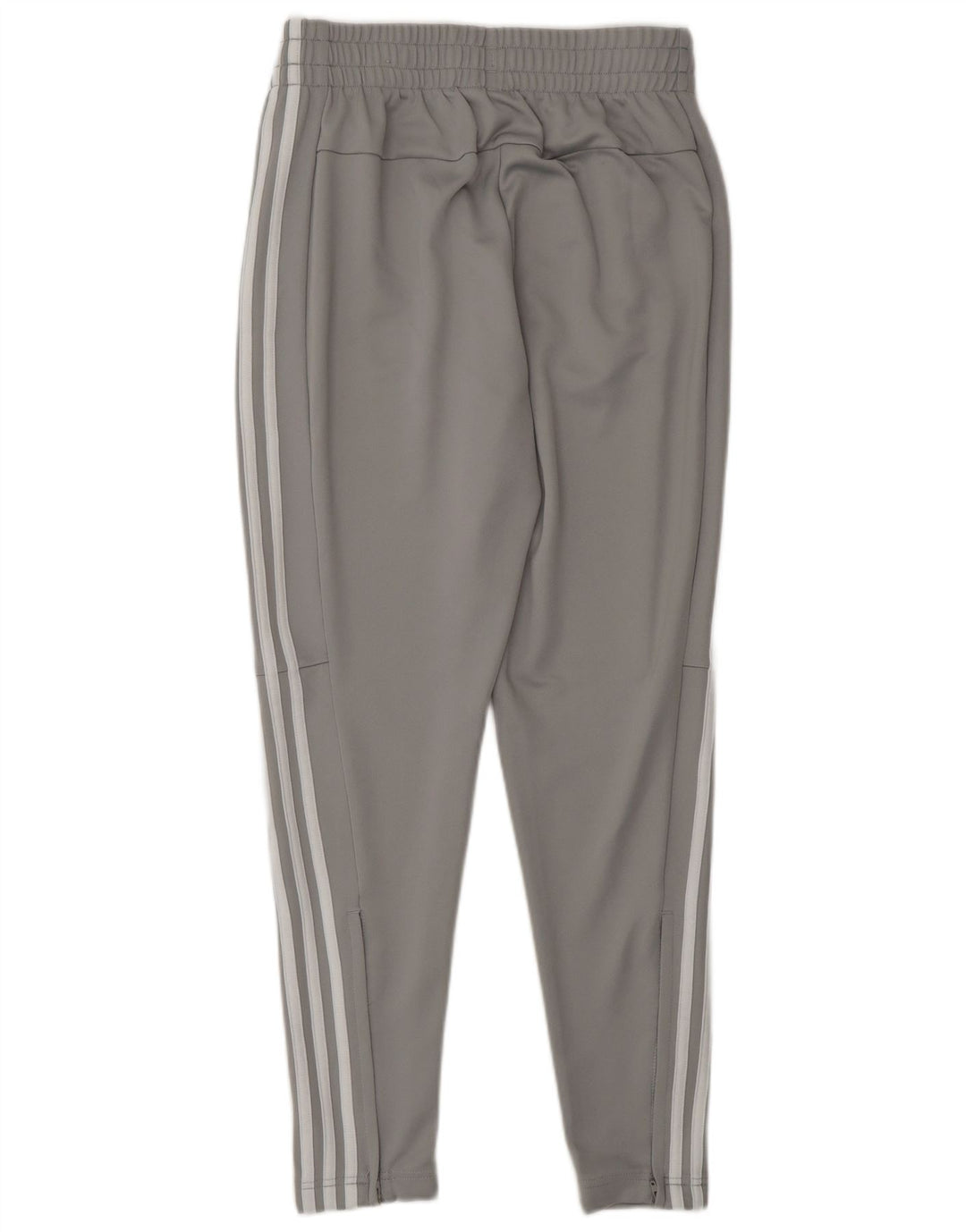 Calças de treino femininas Adidas UK 8/10 poliéster cinza pequeno