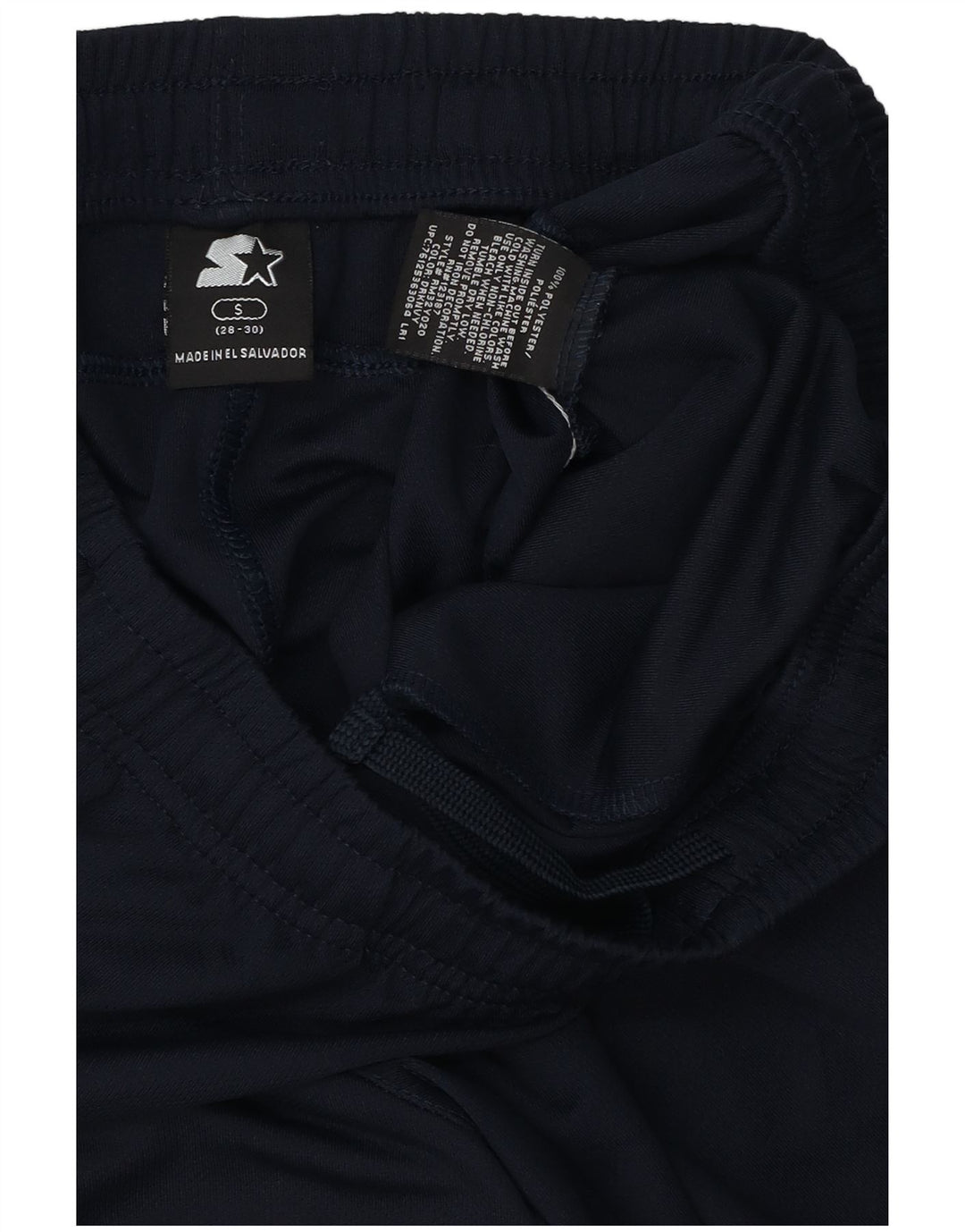Calça de treino masculina Starter UK 28/30 poliéster azul marinho pequeno