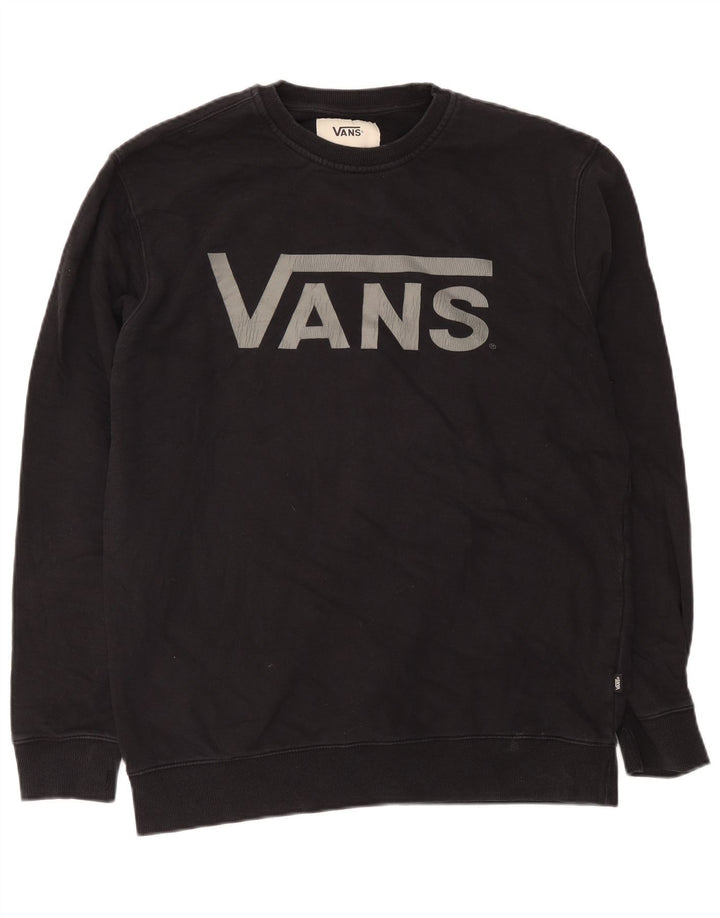 Vans Mens Graphic Moletom Jumper XL Preto Algodão